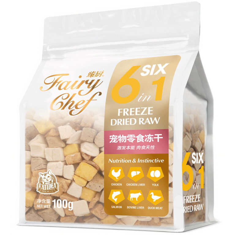 
                                        Thức ăn sấy khô cho mèo thịt thật
                                        CATIDEA Fairy Chef Freeze Dried Raw 6in1
                                        Thương hiệu CATIDEA
                                    