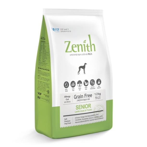 Thức Ăn Hạt Mềm Cho Chó Già Zenith Senior 1.2KG